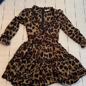 Mable leopard dress